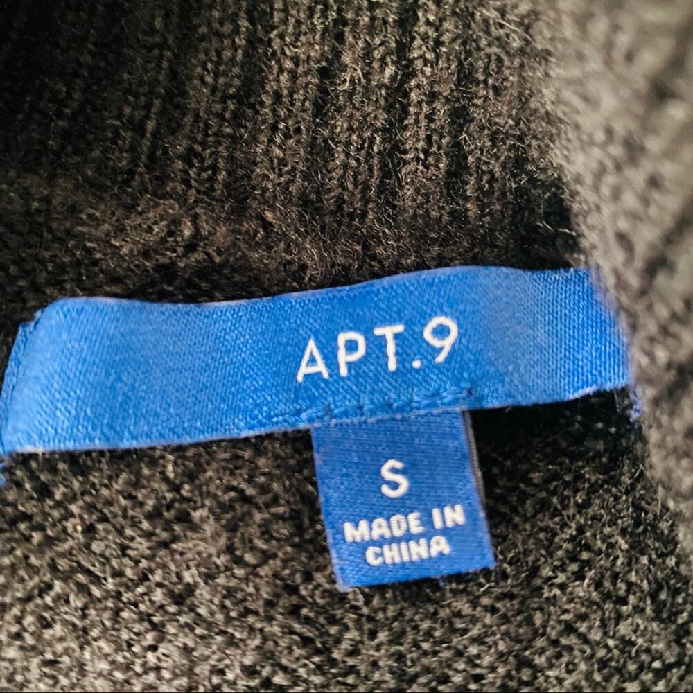 Apt 9 | @ Fold Over Funnel Turtleneck Sweater S - image 4